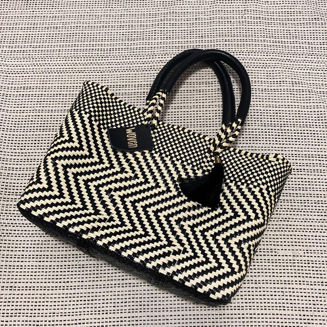 WOVEN ウーヴン　メキシコ製 バスケットバッグ メルカドバッグ かごバッグ