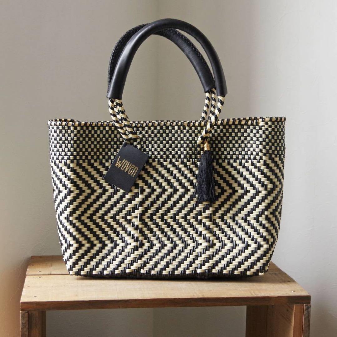 WOVEN ウーヴン　メキシコ製 バスケットバッグ メルカドバッグ かごバッグ