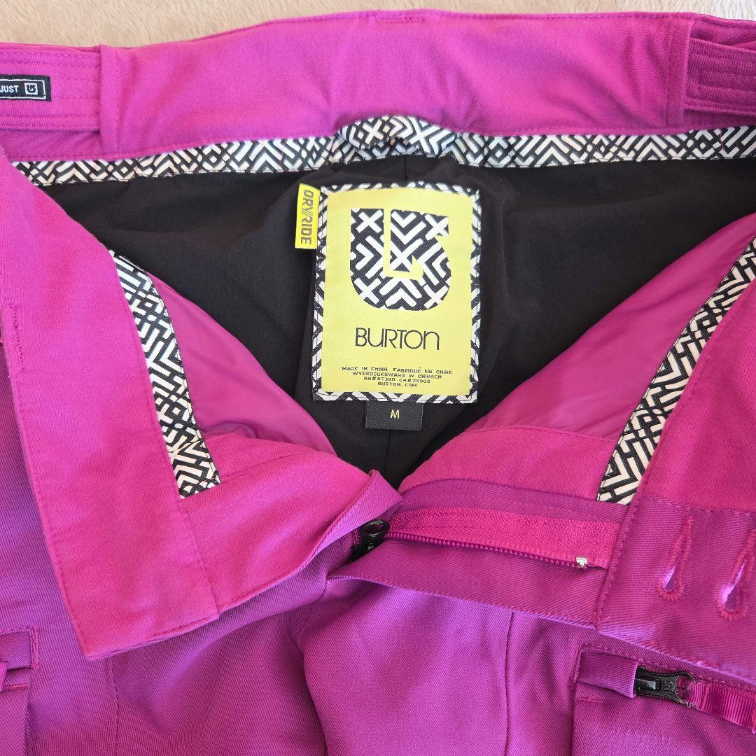 Burtonスノボウェア 上下セット Mサイズ DRYRIDE レオパード 紫