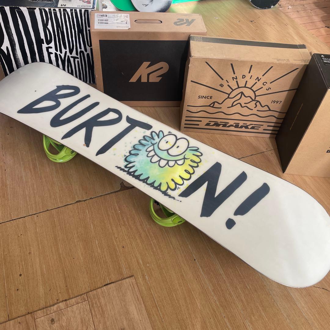 BURTON　キッズスノーボードセット　130cm　バートン　バイン付4点セット