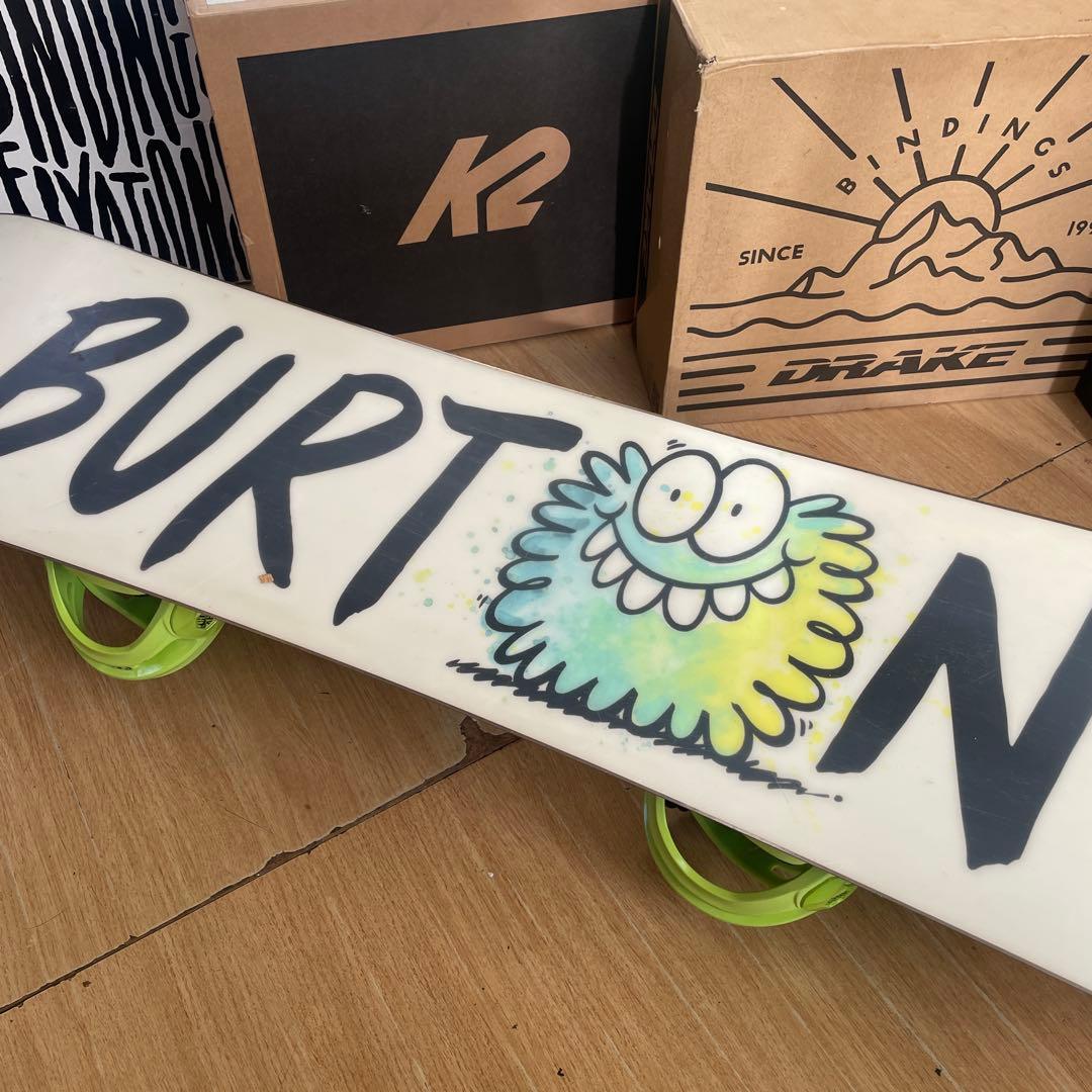 BURTON　キッズスノーボードセット　130cm　バートン　バイン付4点セット