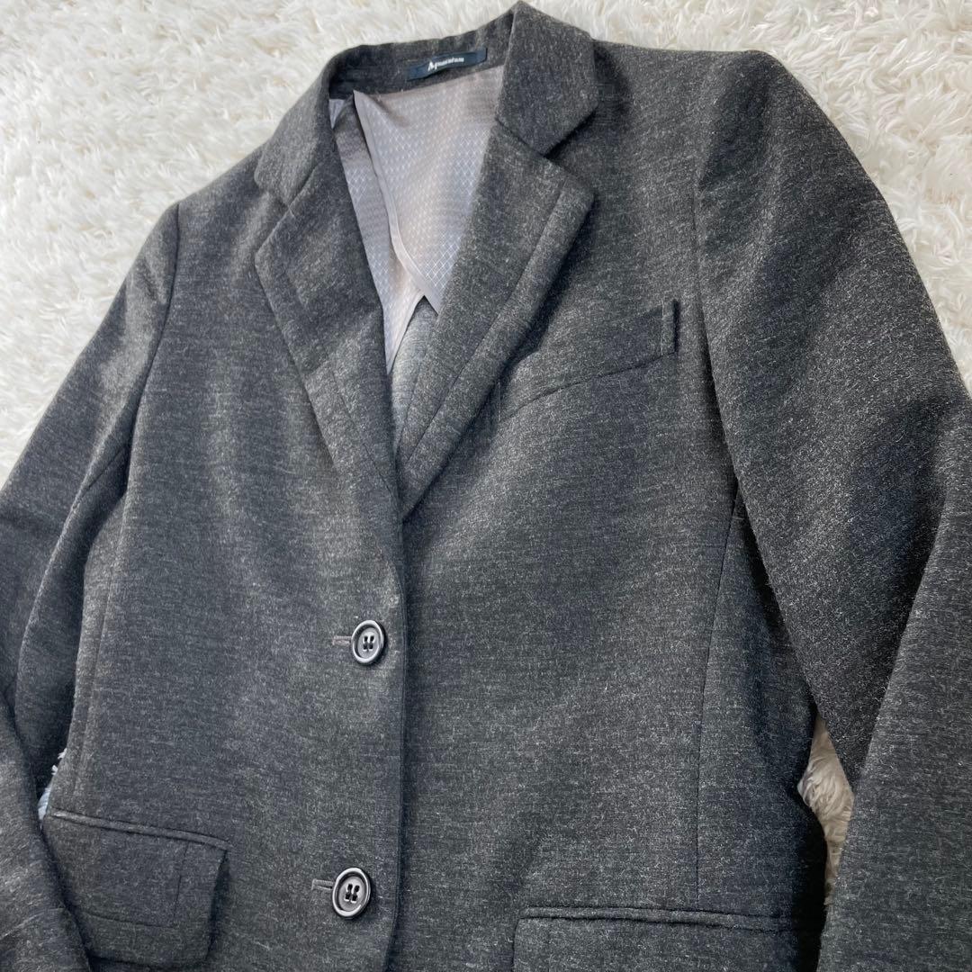 【未使用級】アクアスキュータム グレー チェスターコート ウール混合　S