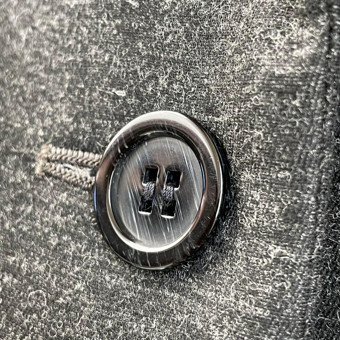 【未使用級】アクアスキュータム グレー チェスターコート ウール混合　S