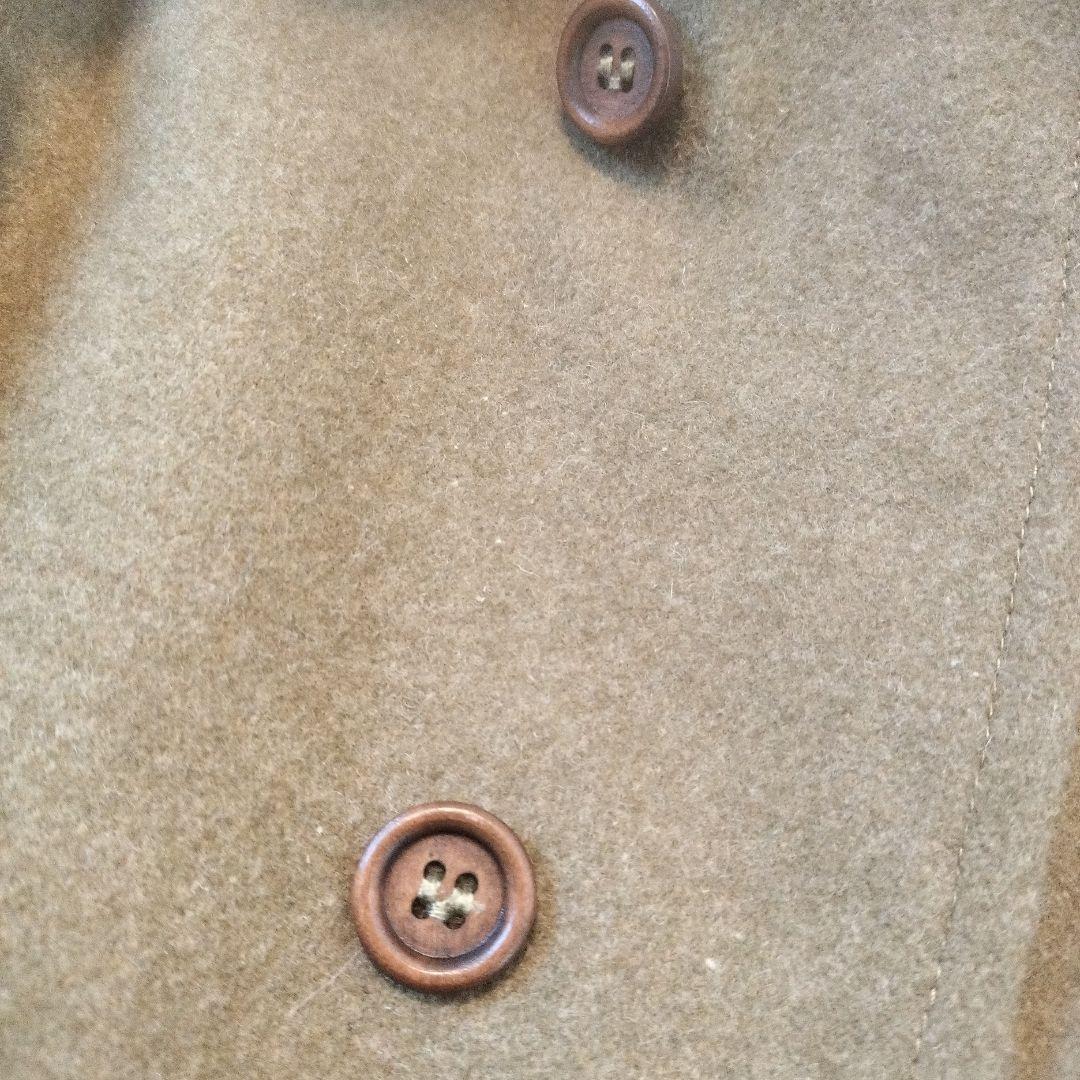 ヴィンテージ　ケープコート　超ロング　XL　フード　ローブ　オリーブ　カーキ