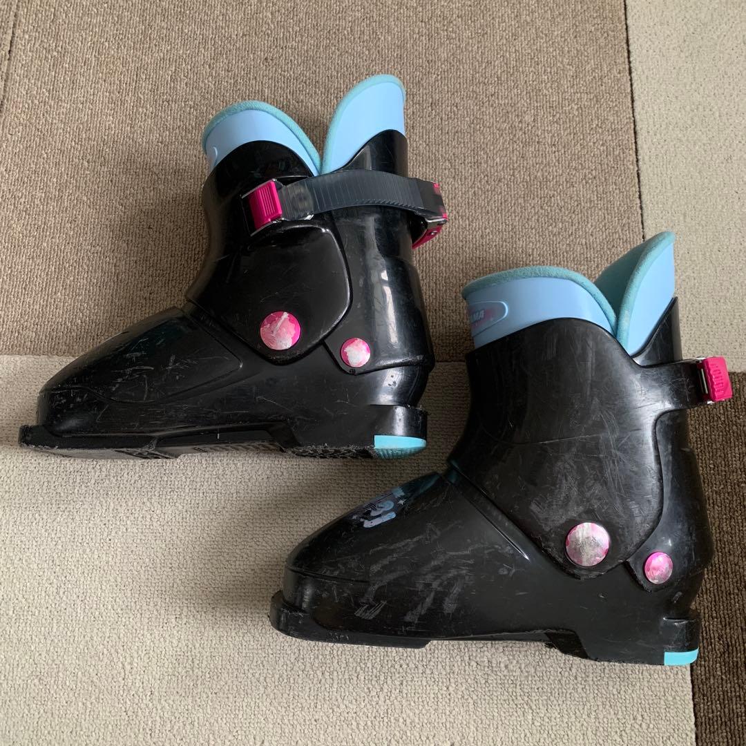 u*a様 子ども用スキーセット 板110cm ストック85cm ブーツ21-22