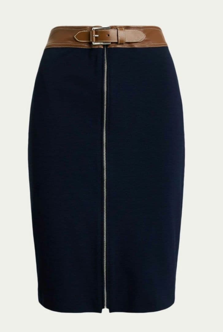 RALPHLAUREN / ラルフローレン フェイクレザー ペンシルスカート