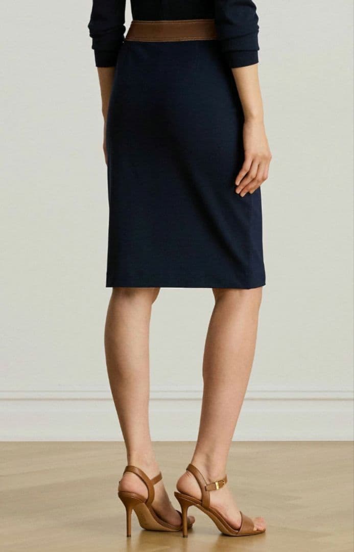 RALPHLAUREN / ラルフローレン フェイクレザー ペンシルスカート