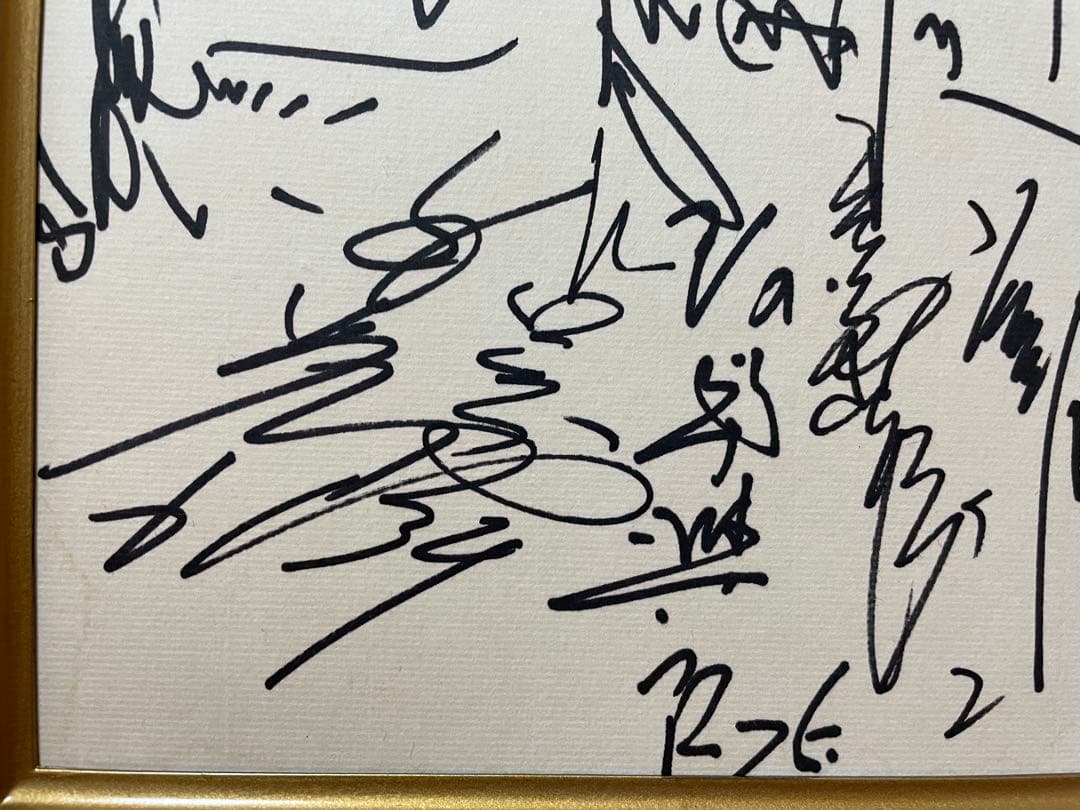 昭和61〜62年◆広島東洋カープ選手寄せ書きサイン色紙◆阿南準郎監督