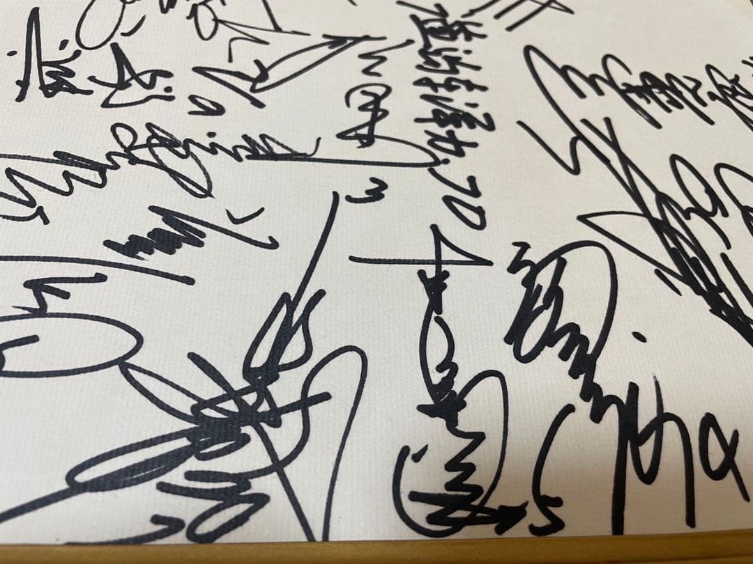 昭和61〜62年◆広島東洋カープ選手寄せ書きサイン色紙◆阿南準郎監督