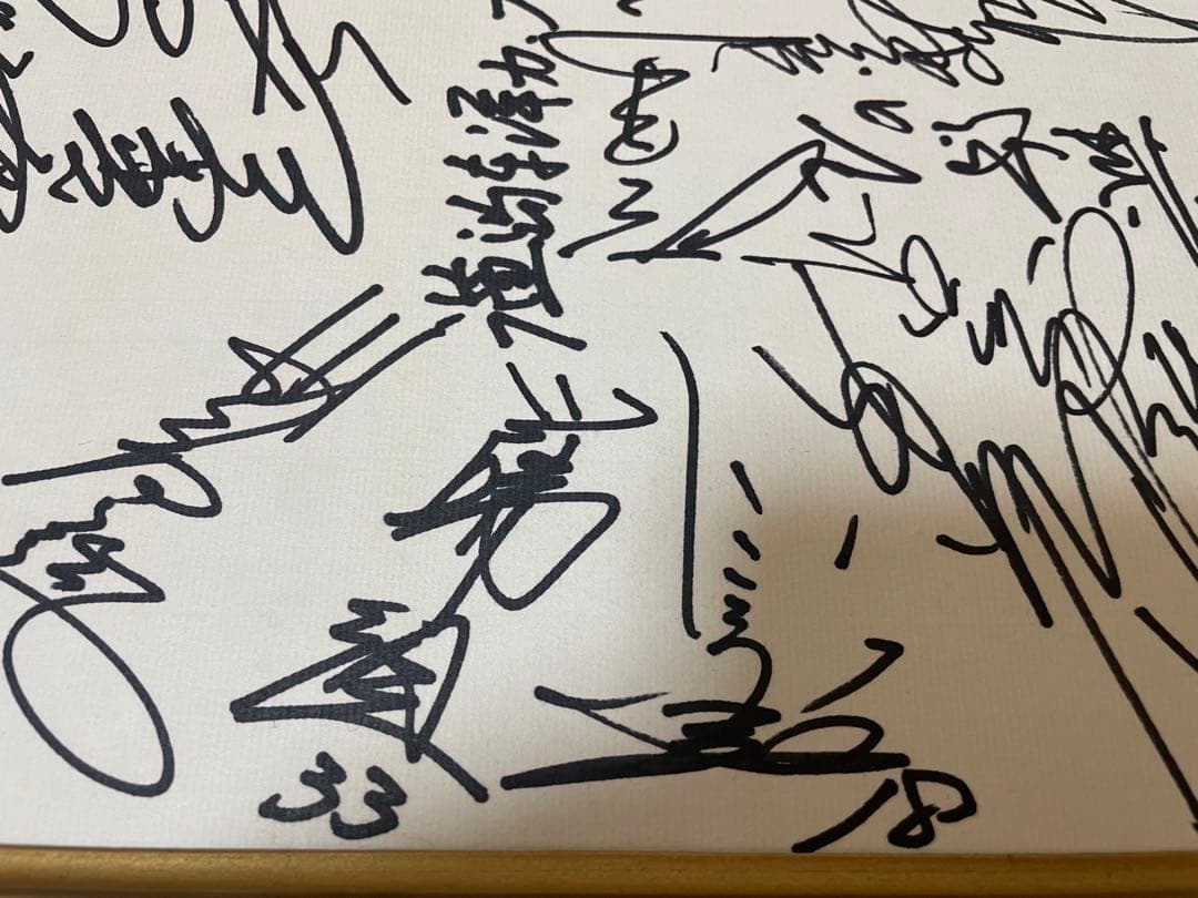 昭和61〜62年◆広島東洋カープ選手寄せ書きサイン色紙◆阿南準郎監督