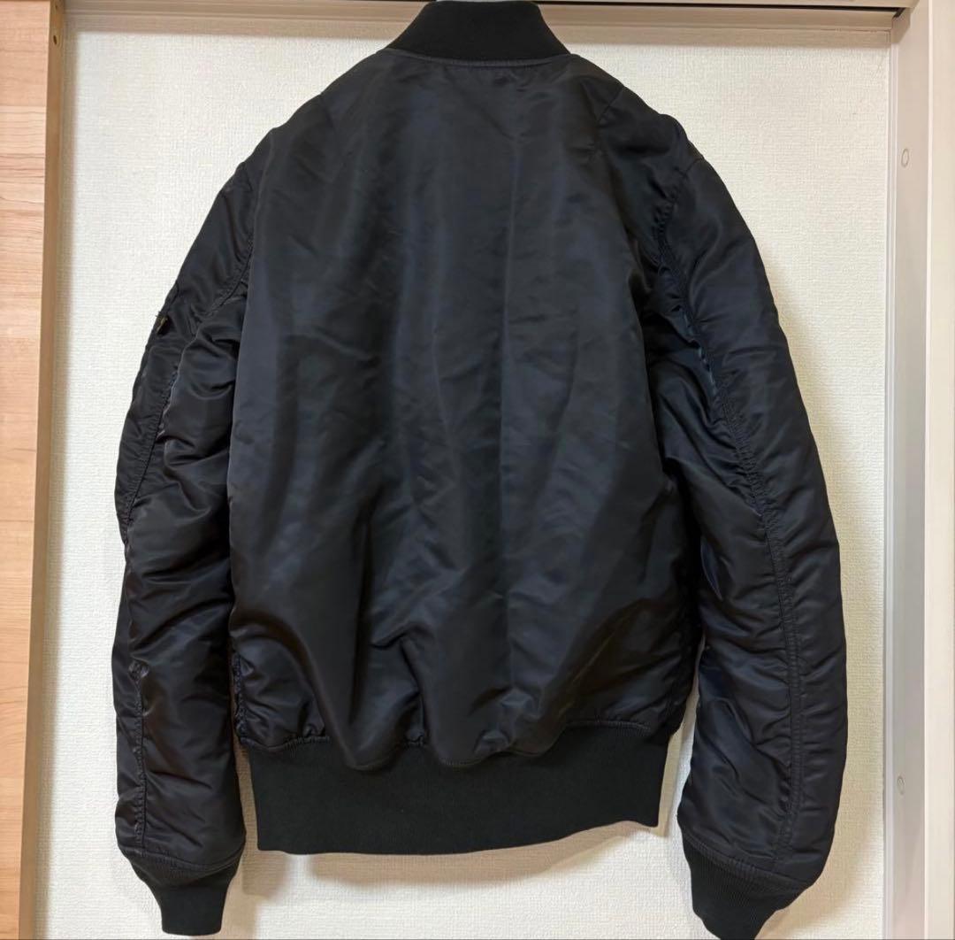 alpha MA-1スタイル ブラックジャケット M タイトモデル