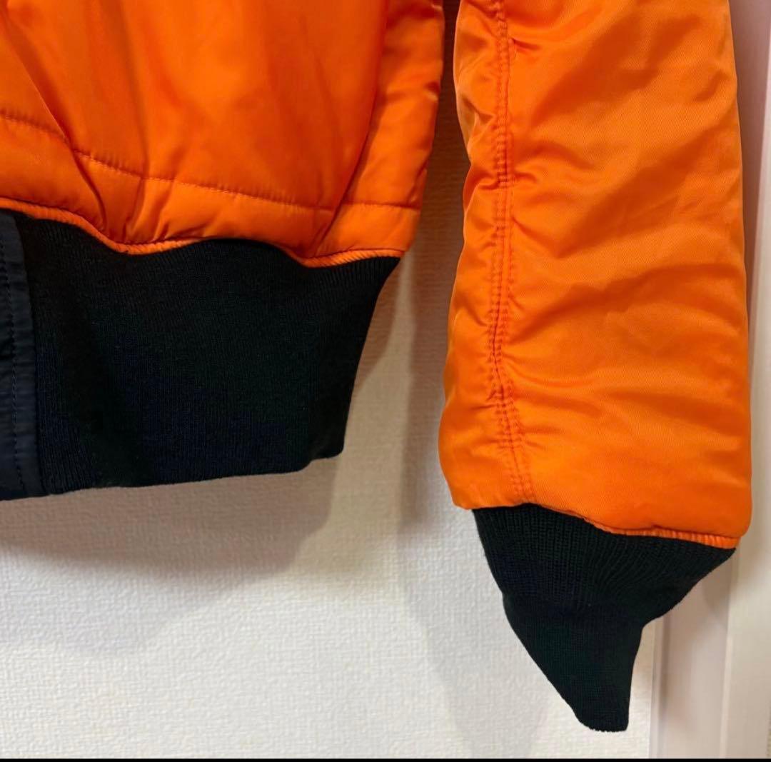 alpha MA-1スタイル ブラックジャケット M タイトモデル