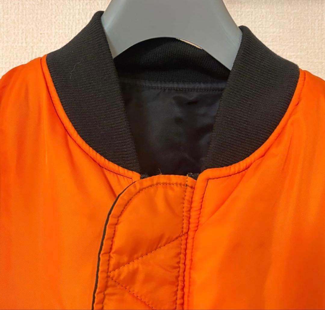 alpha MA-1スタイル ブラックジャケット M タイトモデル