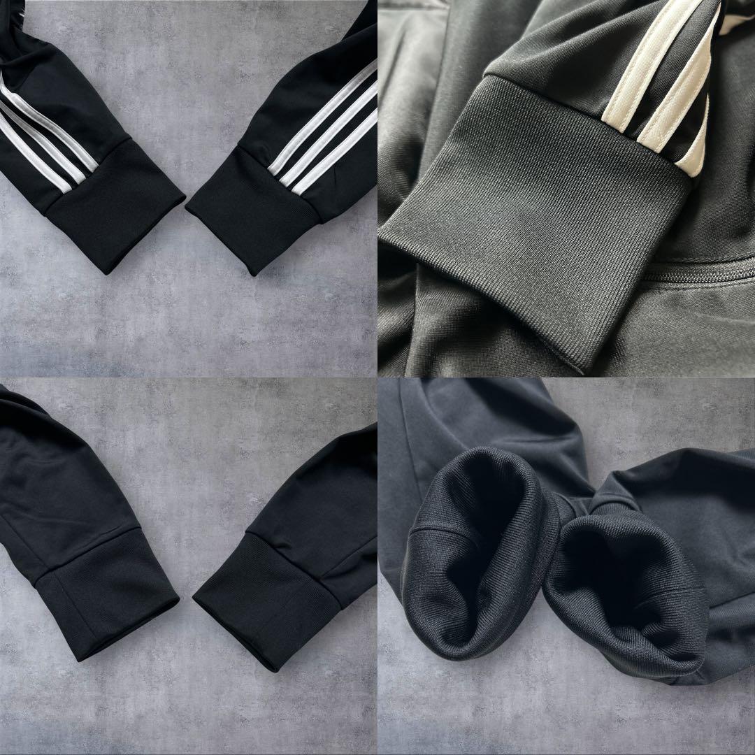 極美品 アディダス ファイヤーバード トラックジャケット 黒　白　2XL ロゴ
