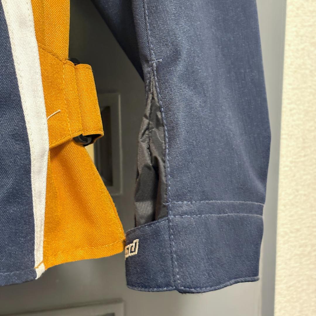 HYOD バイクジャケット レディースLサイズ ネイビー/オレンジ 冬用