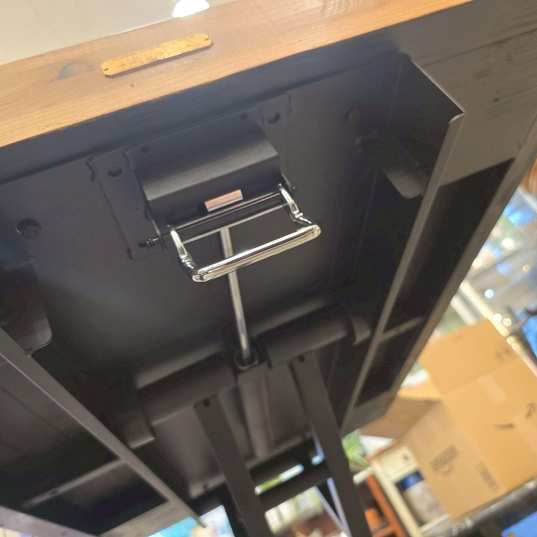 i+ UPTOWN リフティング テーブル 昇降式 無垢材 ヴィンテージ調