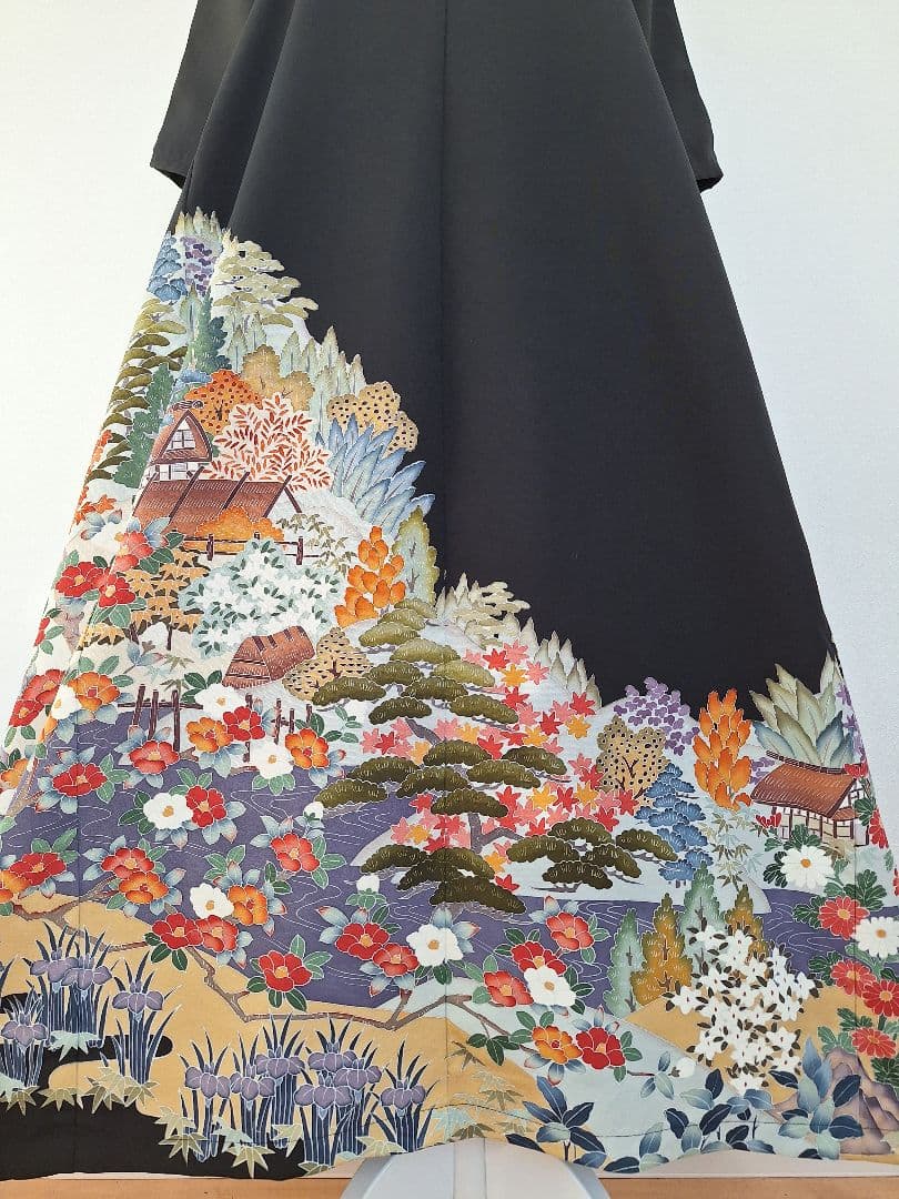 着物リメイクワンピース3648