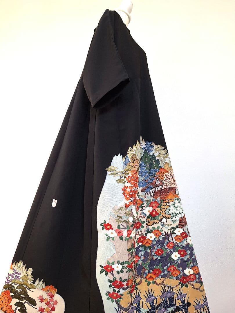 着物リメイクワンピース3648