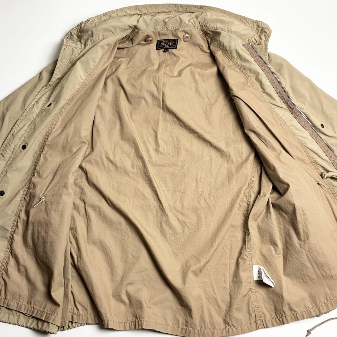 【極美品】ビームス/M-65ミリタリージャケット/リップストップ/小松マテーレ