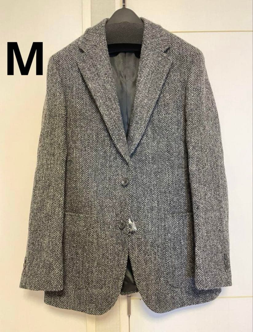 【SALE‼️】Harris Tweed ヘリンボーンテーラードジャケット M