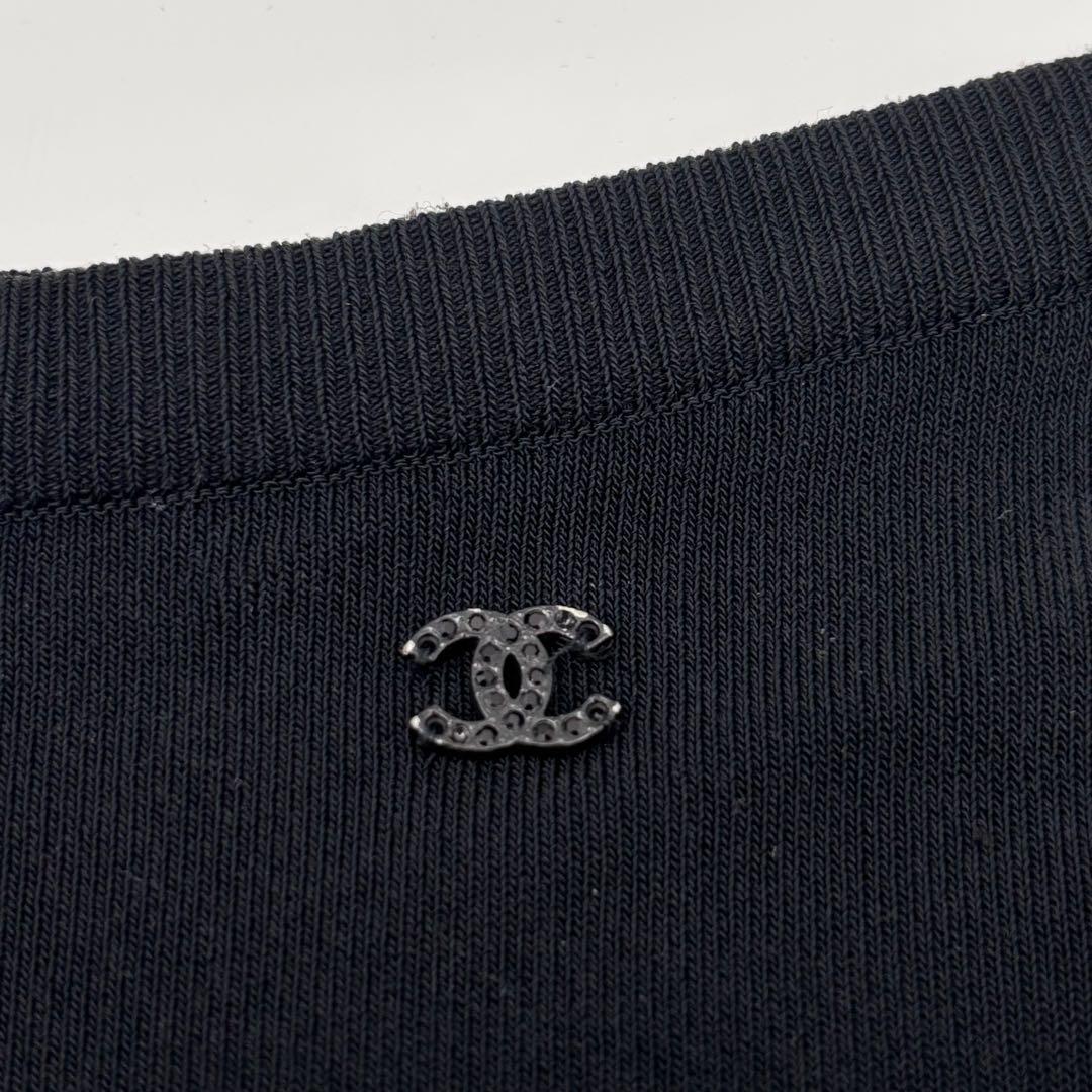 CHANEL ココマーク ショートパンツ 42 ブラック 黒 レディース