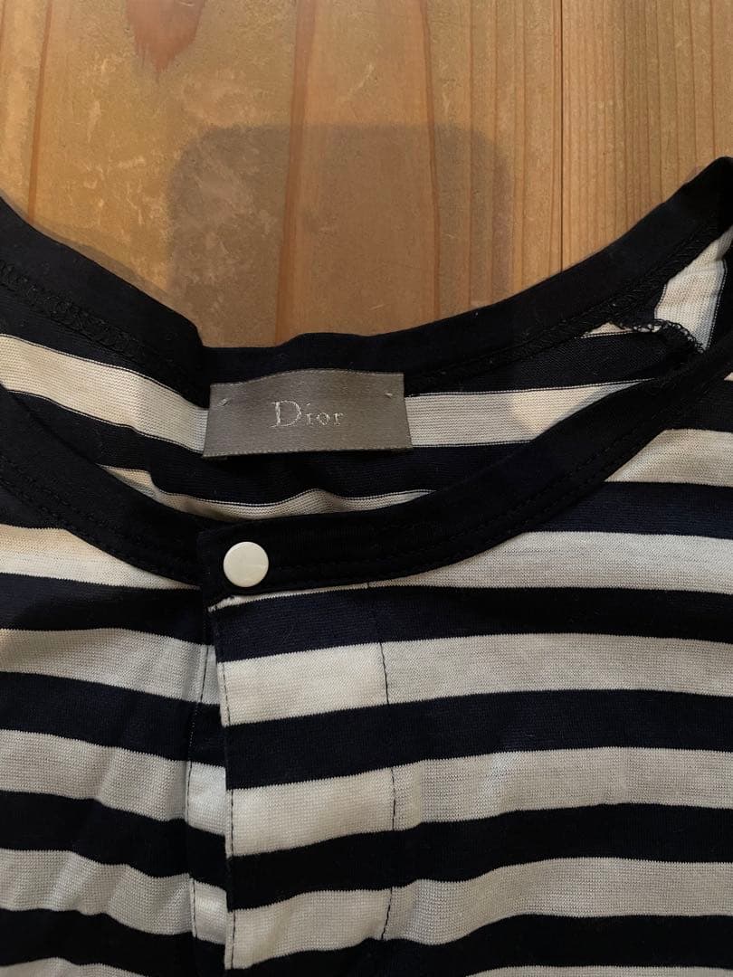 +*e様 Dior Homme 06SS エディ期 ラグラン ボーダー Tシャツ