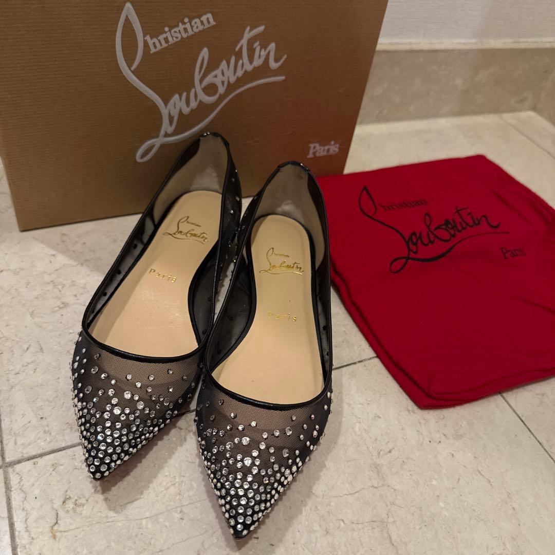 クリスチャンルブタン　BODY STRASS FLAT RES 37