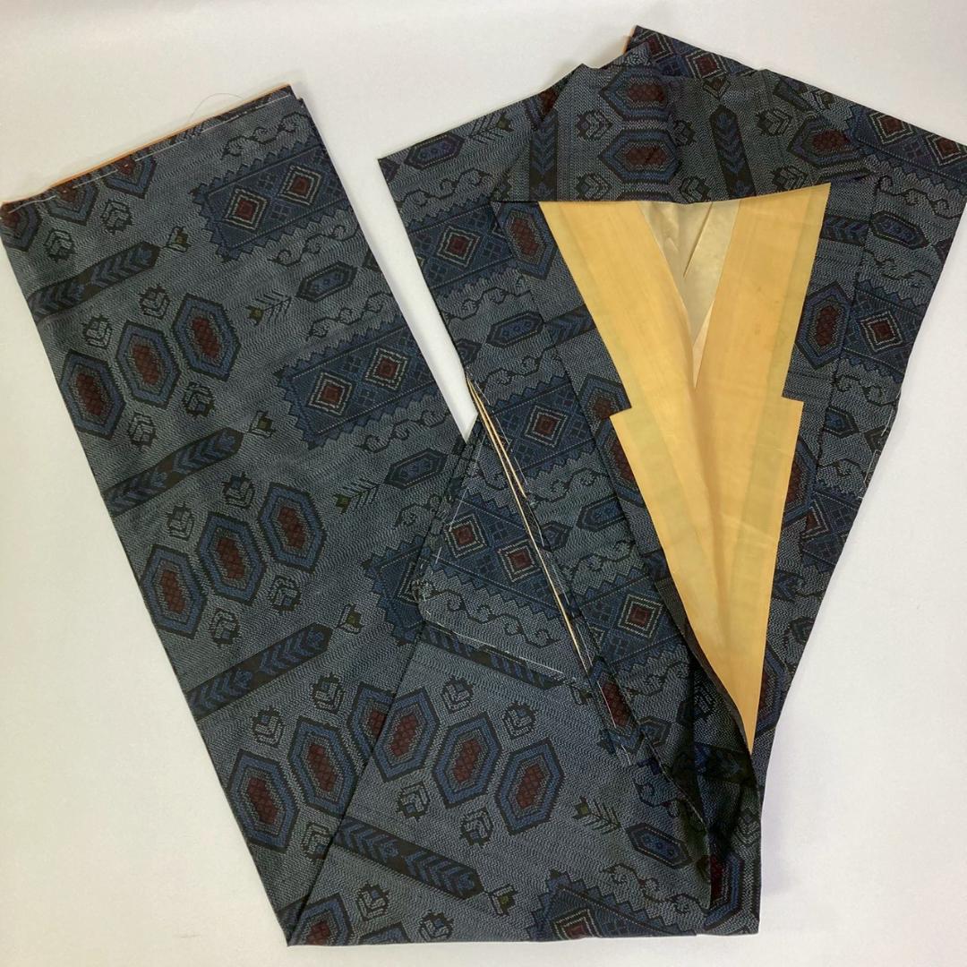 KK925 大島紬 9枚 着物まとめ売り 着用 リメイク 大量セット