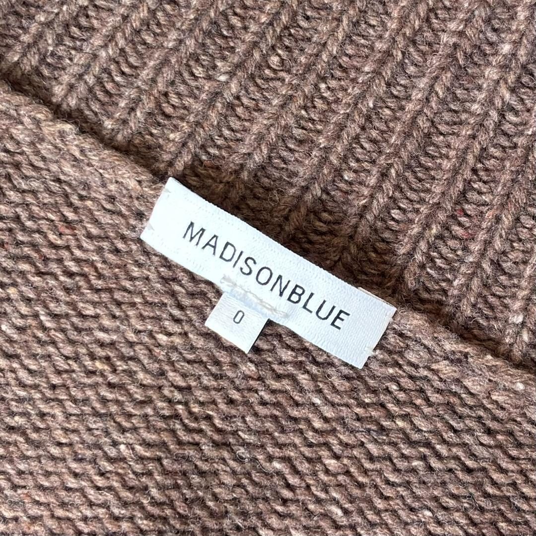 マディソンブルー タートルネックニット ワンピース ブラウン tn5