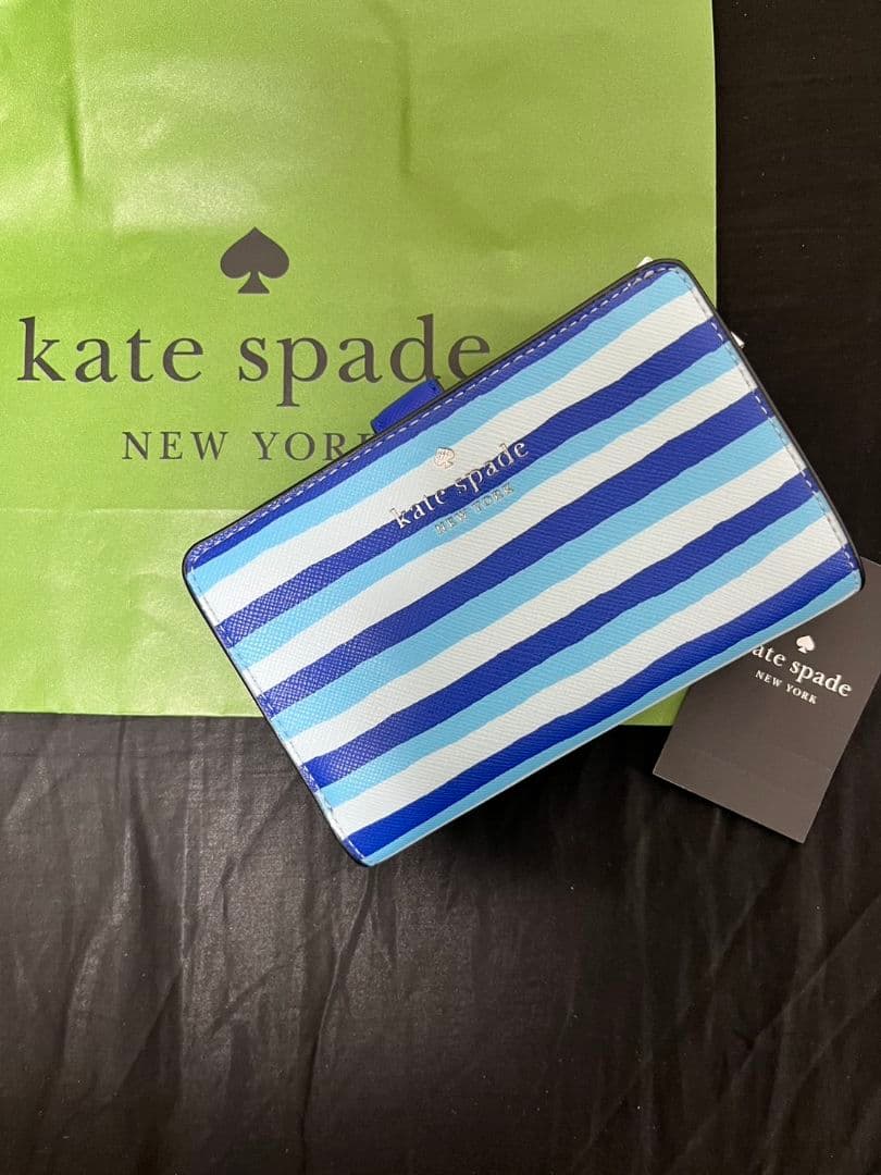 ケイトスペード 二つ折り財布 kate spade シュイラー ウェーブ ストラ