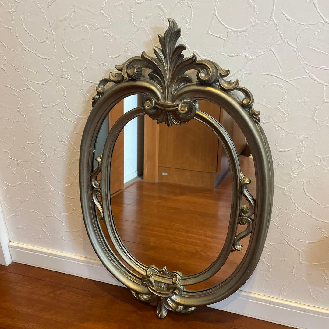 アンティーク　壁掛けミラー　鏡