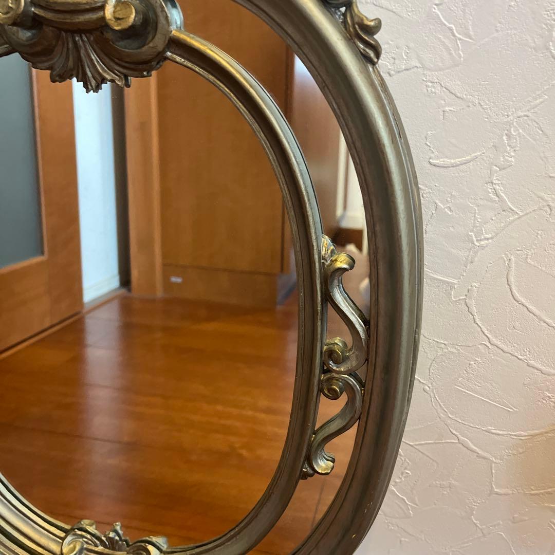 アンティーク　壁掛けミラー　鏡