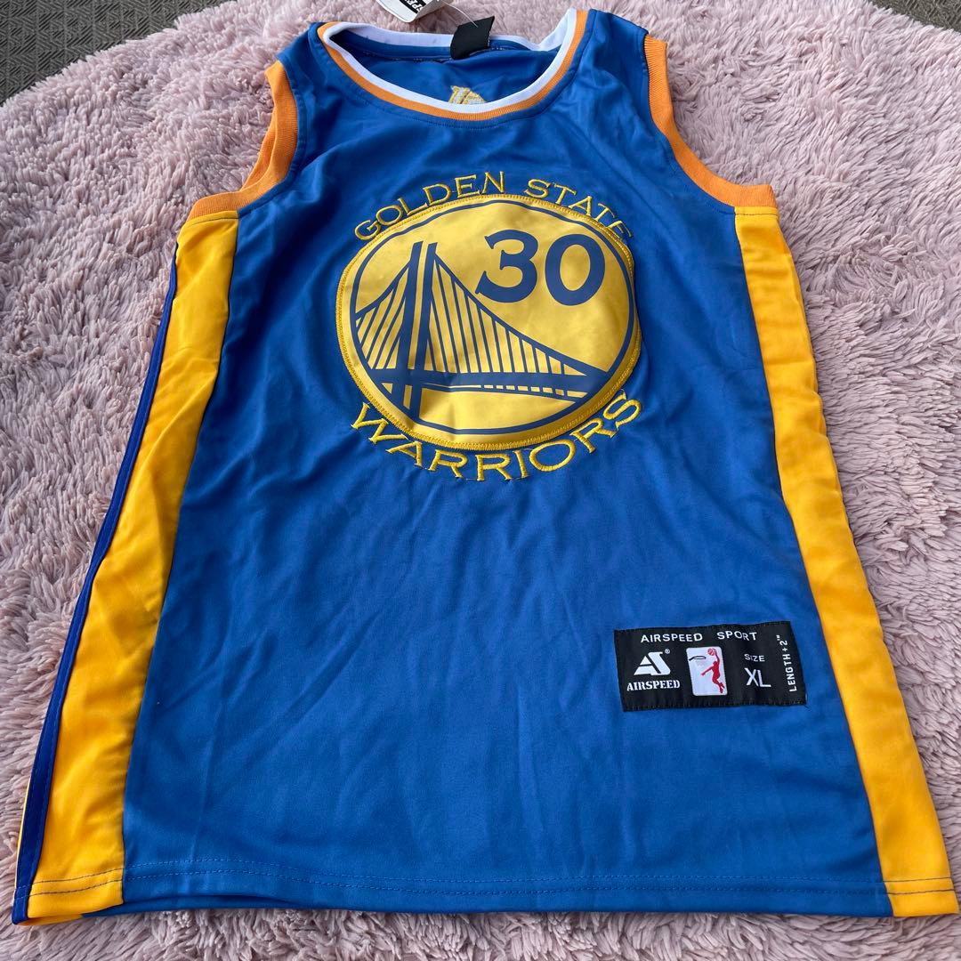 希少 レア　ステフィンカリー ユニフォーム　ウォリアーズ　青　＃30　XL