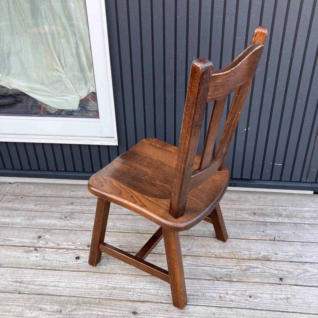 ② 北欧レトロ 古家具 木製椅子 チャーチチェア ダイニングチェア ビンテージ