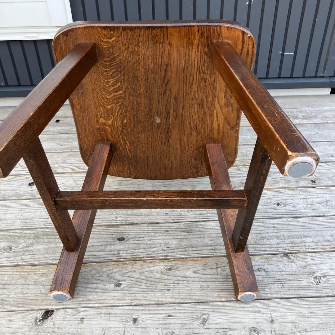 ② 北欧レトロ 古家具 木製椅子 チャーチチェア ダイニングチェア ビンテージ