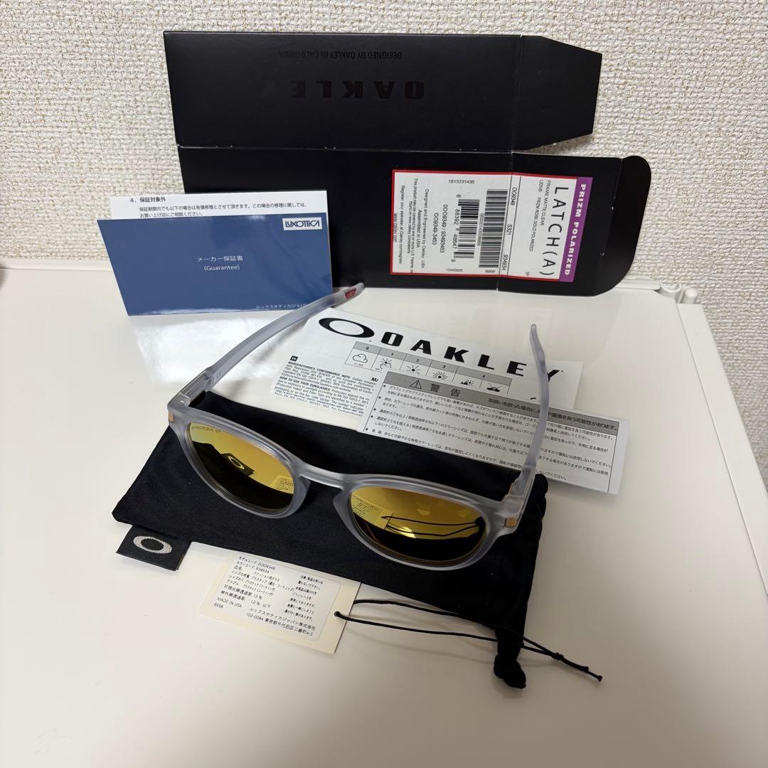 OAKLEY LATCH サングラス マットクリア　prism in