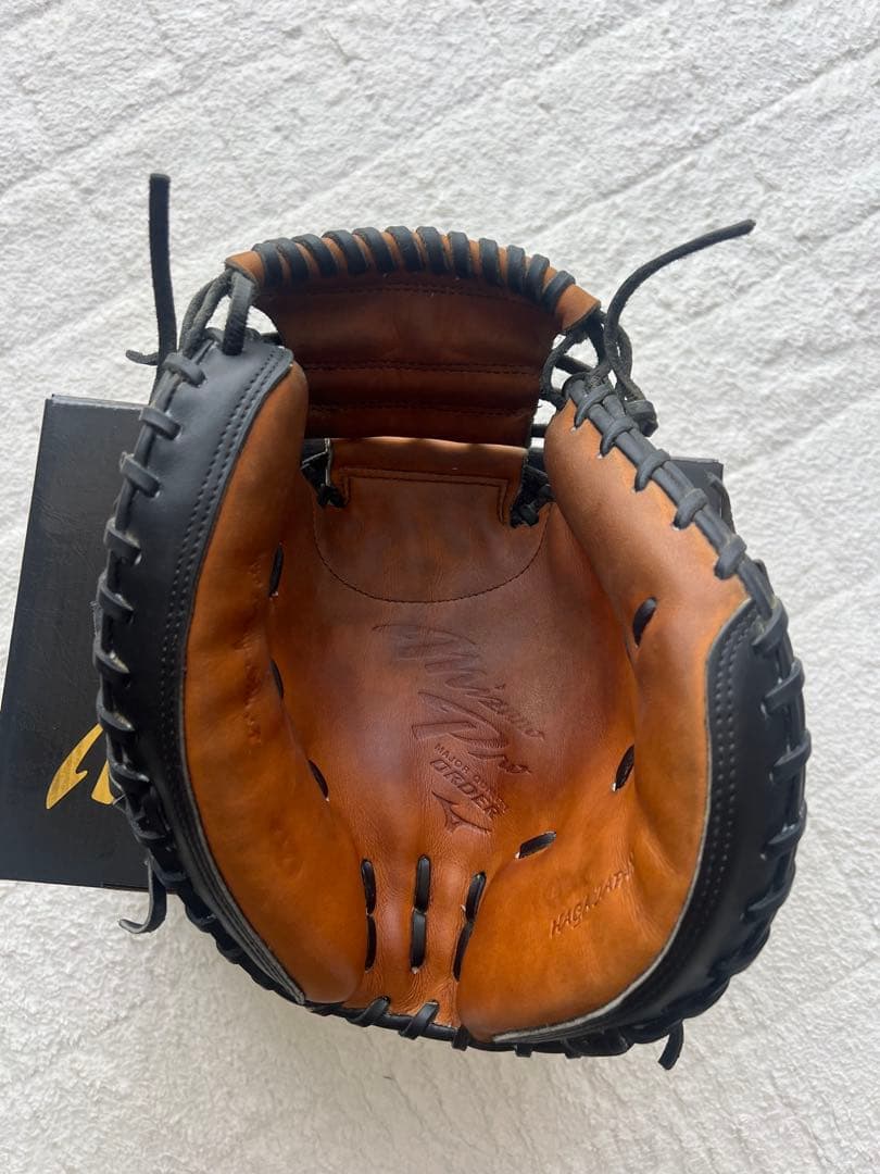 ぽんちゃんMizuno Pro 軟式キャッチャーミット　オーダー