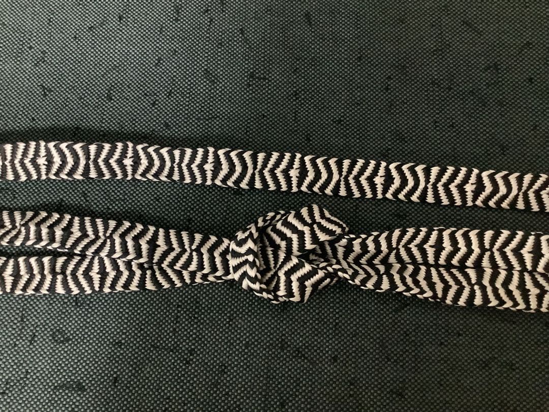 道明帯締め。白菊。