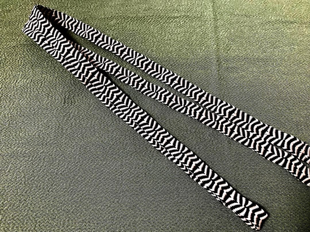 道明帯締め。白菊。