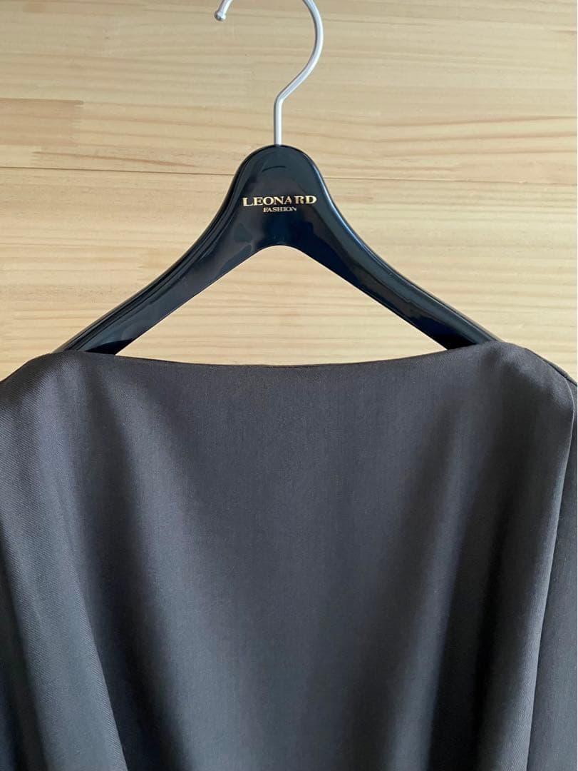 タグあり極美品 MIDIUMISOLID 洗える ワンピース ベルト ポンチョ