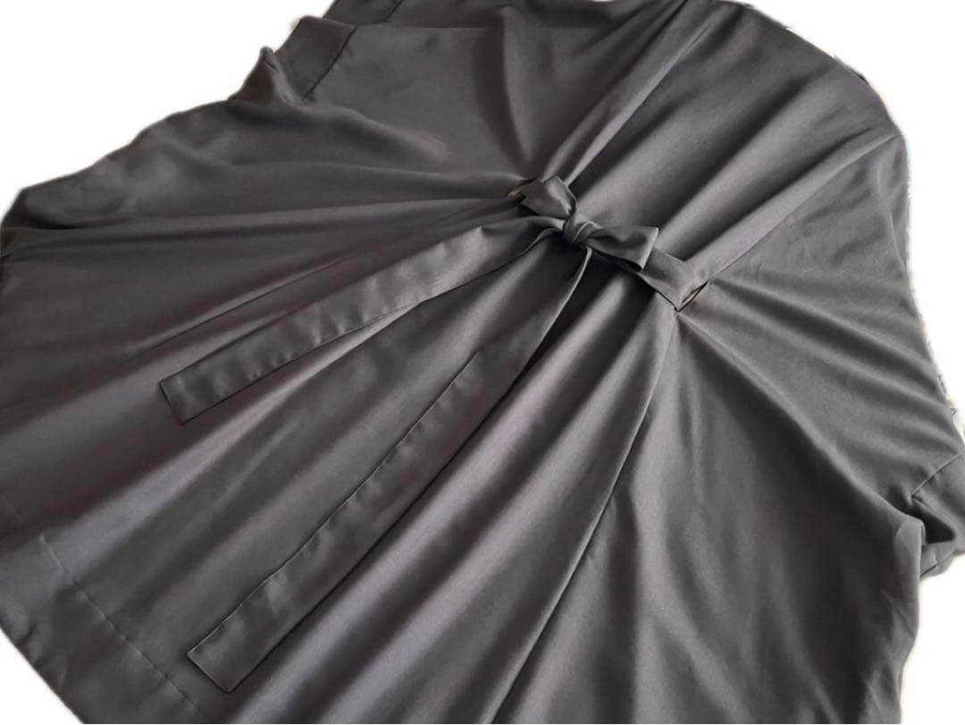 タグあり極美品 MIDIUMISOLID 洗える ワンピース ベルト ポンチョ