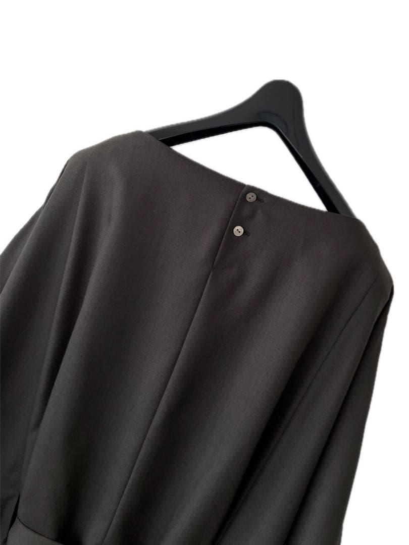 タグあり極美品 MIDIUMISOLID 洗える ワンピース ベルト ポンチョ