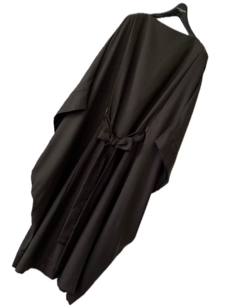 タグあり極美品 MIDIUMISOLID 洗える ワンピース ベルト ポンチョ