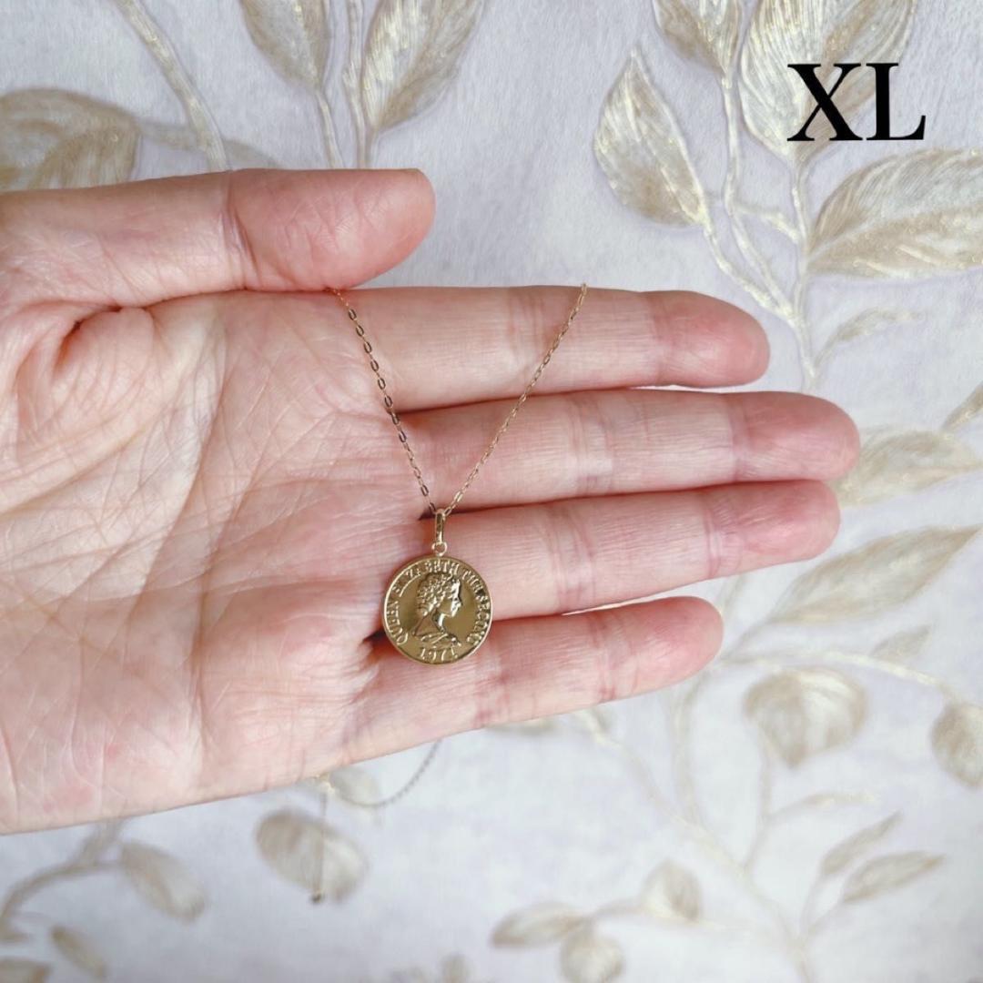 K18 18K  トップ ネックレス ゴールド エリザベス 刻印 新品