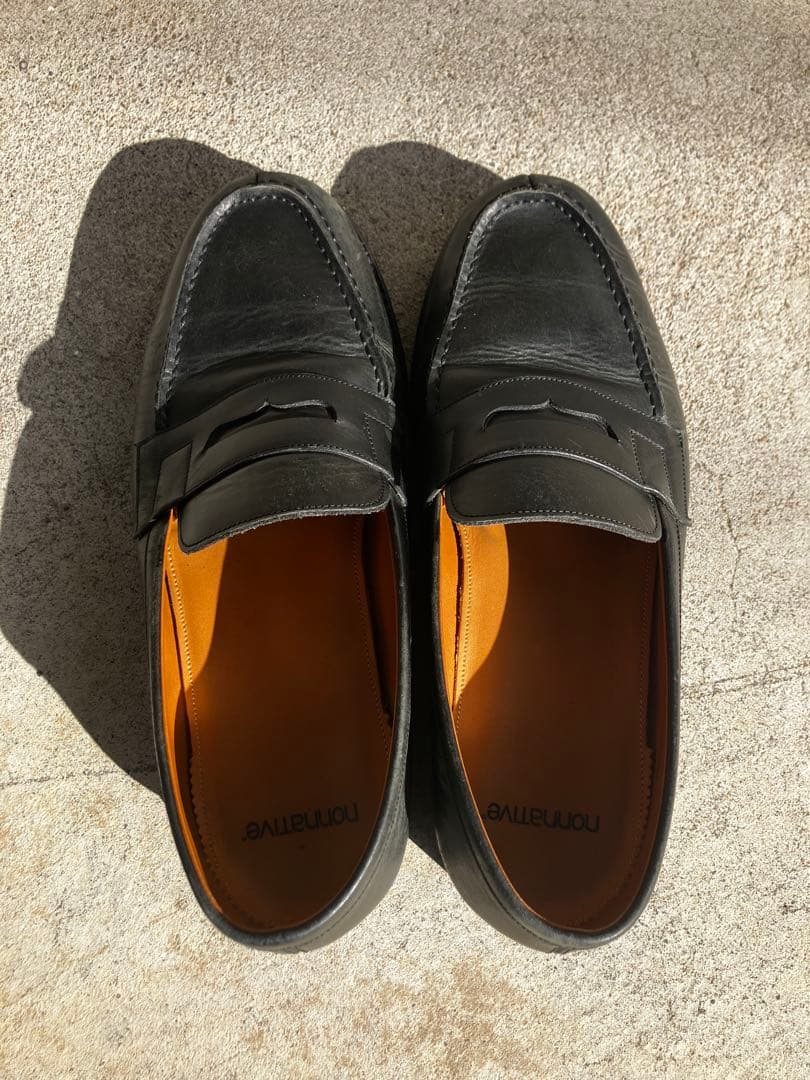 nonnative レザー ローファー ストレートチップ