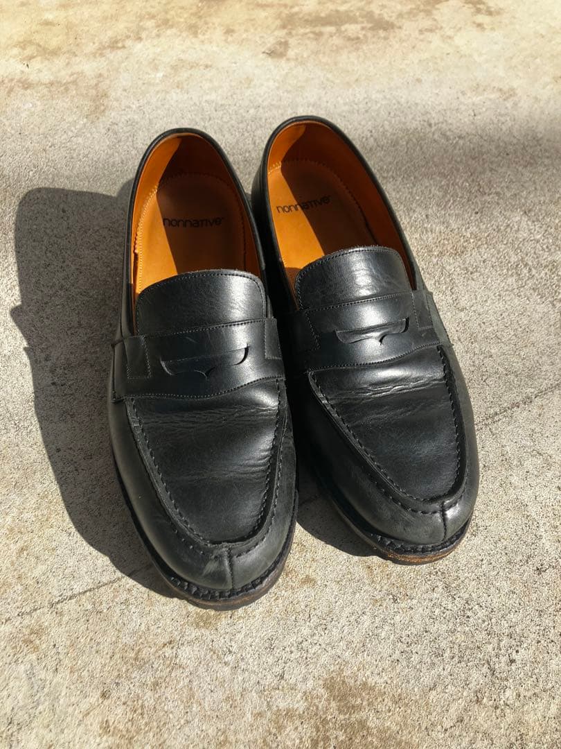 nonnative レザー ローファー ストレートチップ
