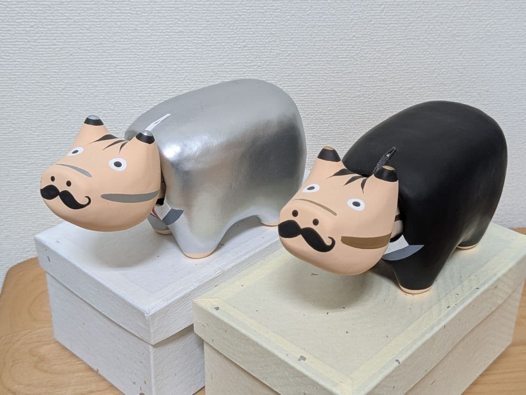 くまはち【野沢民芸】ひげべこ　2体セット