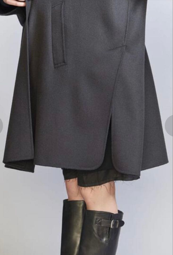 新品/24FW BEAUTY&YOUTH リバー ポンチョコート XS ネイビー