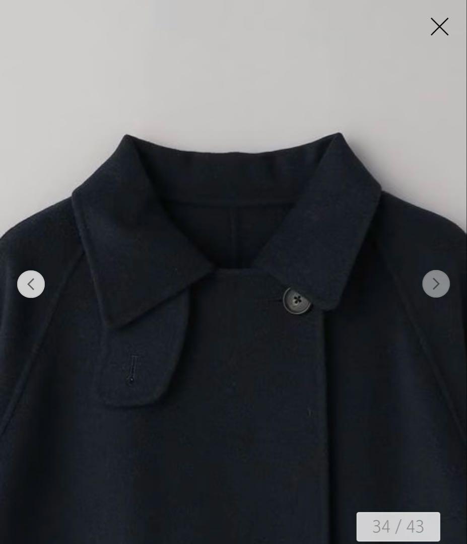 新品/24FW BEAUTY&YOUTH リバー ポンチョコート XS ネイビー