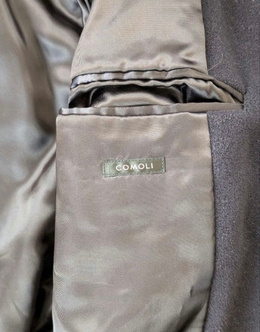 Comoli ウールミリタリーコート 22AW ネイビー サイズ2